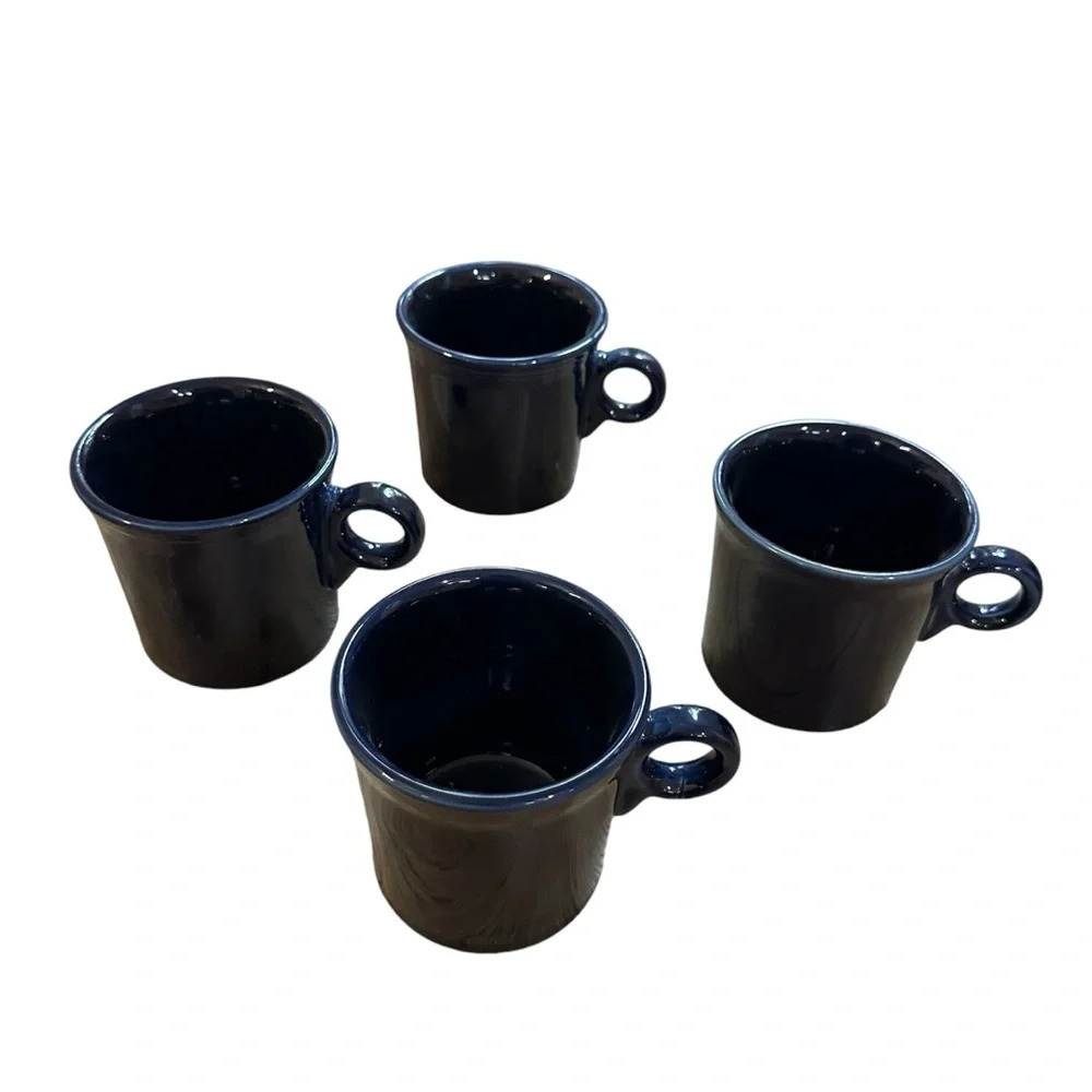 Fiesta Vintage Dinnerware Set of 4 Coffee Mugs Great Used Condition